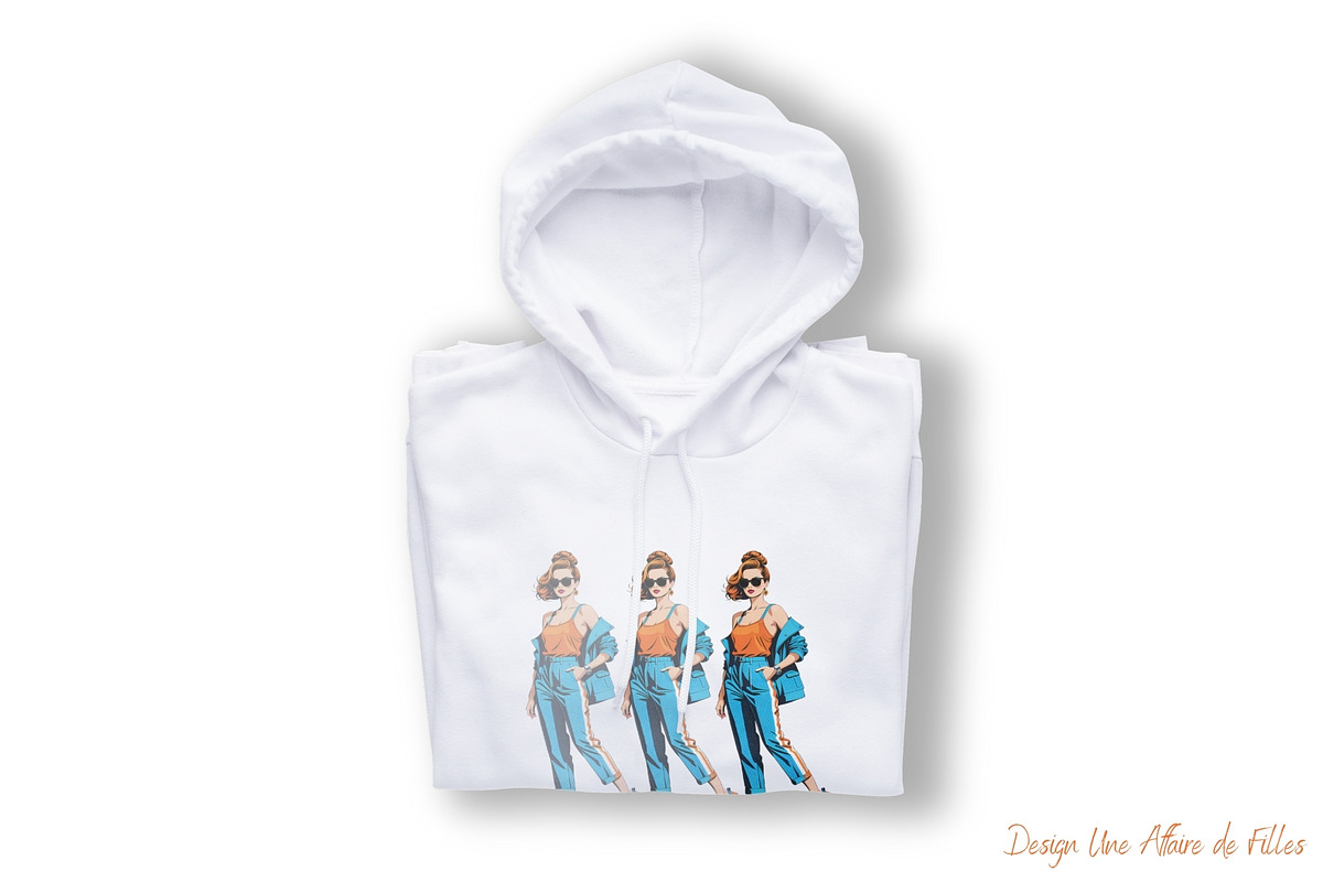 ORANGE & BLUE 34 FASHIONISTA CLIPART, a Person Illustration by Une Affaire de Filles (Photo 4 of 5)