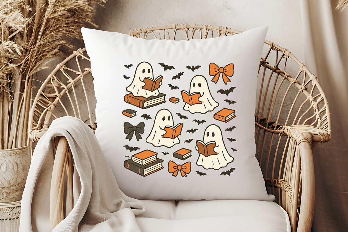 Cute Ghosts and Coquette Halloween, an Illustration by Libby Wishes (Photo 3 of 6)