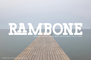 Rambone, a Slab Serif Font by Muksal Creative (Thumbnail 1 of 15)