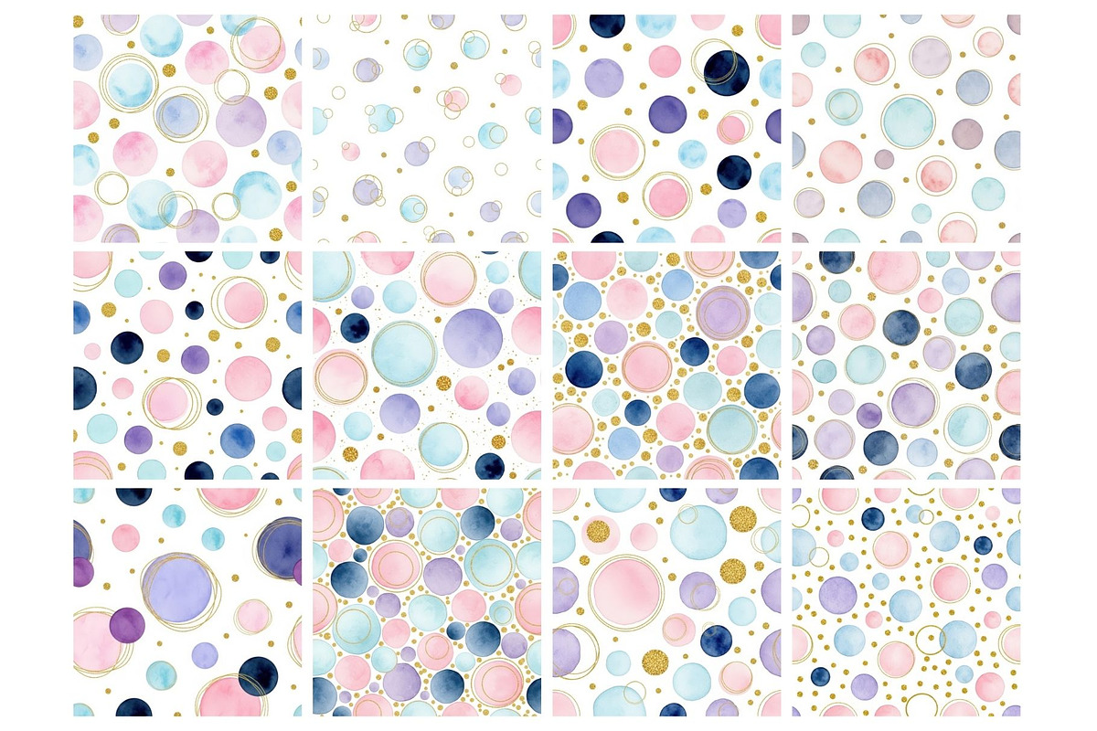 Pastel Polka Dot Seamless, an Illustration by Mashimara (Photo 2 of 4)