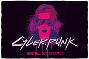 Cyberpunk Font Duo, a Symbol Font by VozzyStock (Thumbnail 1 of 9)