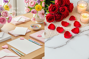 Valentine Aesthetic Desk Scene 400, a Packaging Mockup by KennedyStudio (Thumbnail 8 of 11)