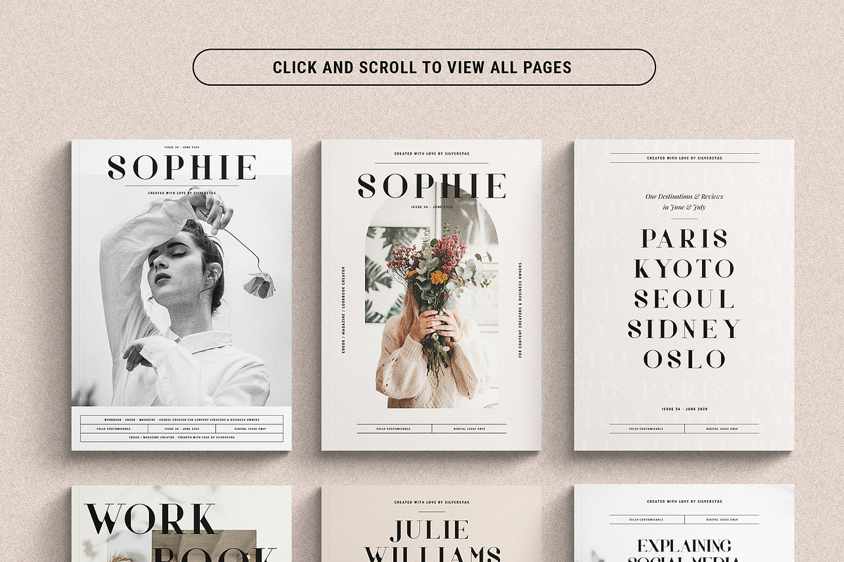 Sophie - eBook & Magazine Creator, a Magazine Template by SilverStag Type Foundry (Photo 8 of 26)