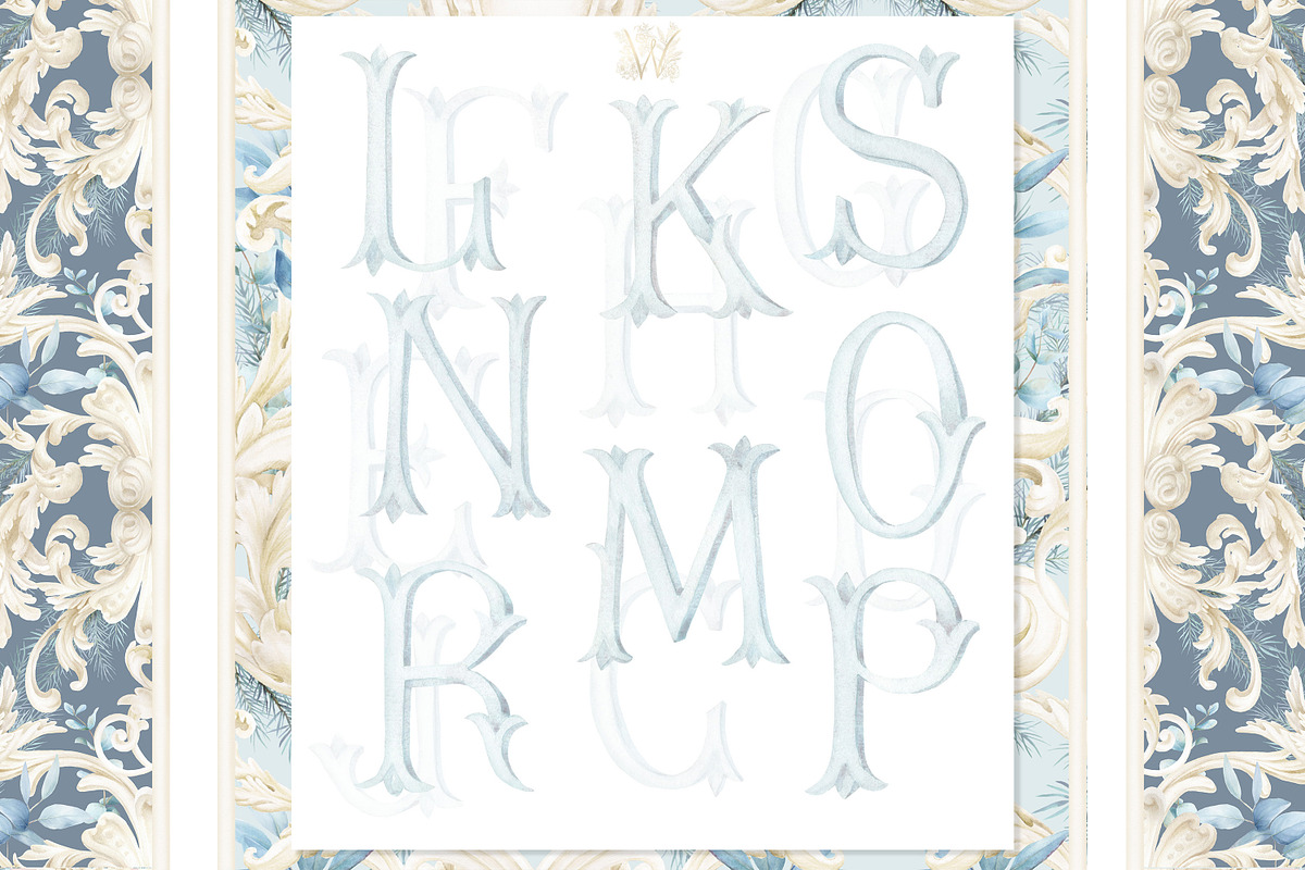 Winter Deer Borders, wedding png, a Decorative Illustration by WonderWonder (Photo 7 of 18)