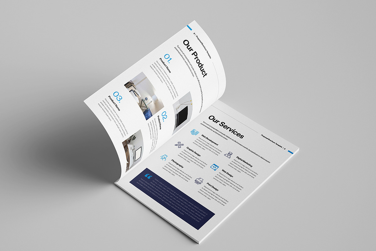 Business Proposal Brochure Template, a Brochure Template by Spark_Creative (Photo 5 of 12)