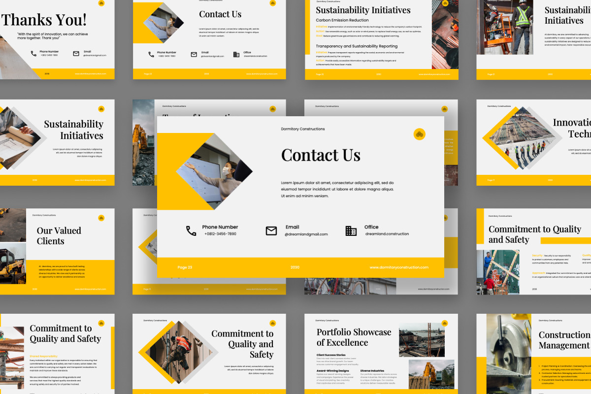 Construction & Real Estate Slides, a Presentation Template by twinstd (Photo 4 of 4)