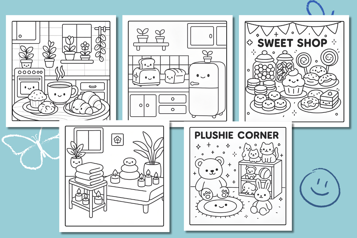 Kawaii Corners Coloring page –31 PNG, an Object Illustration by Smillyy Threads (Photo 8 of 9)