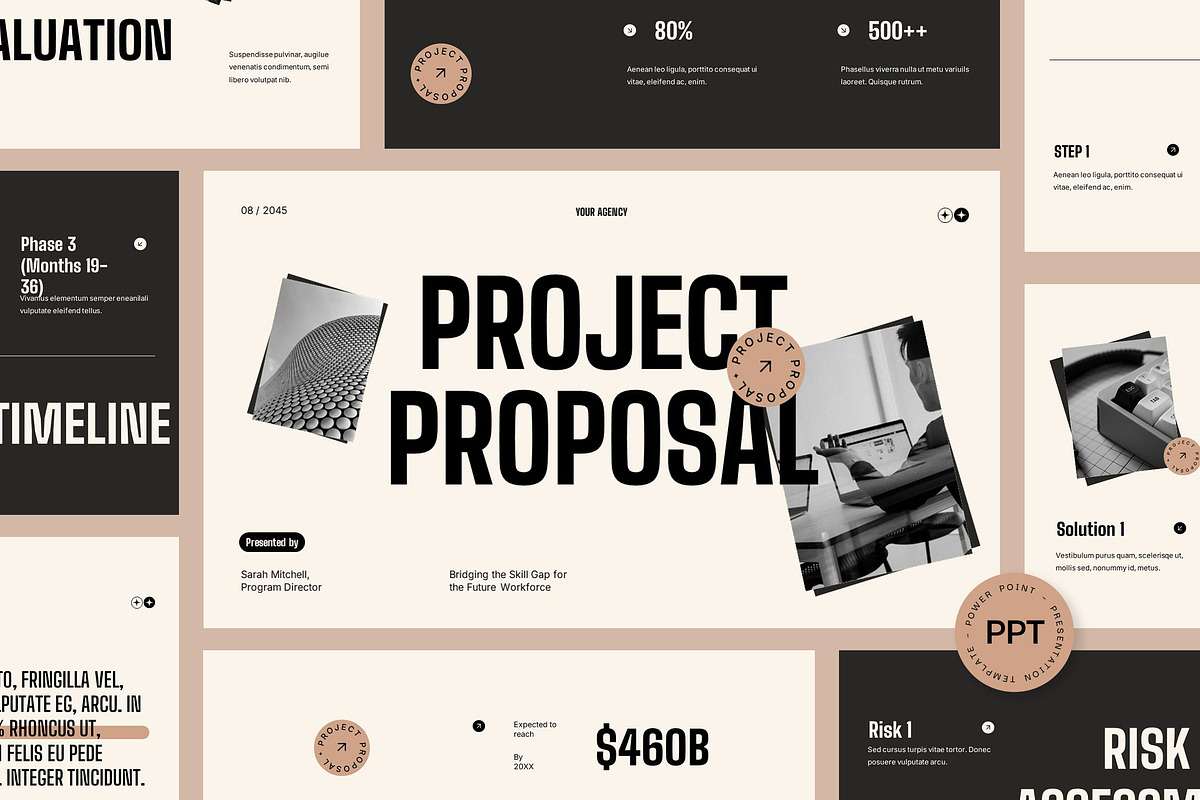 Project Proposal Powerpoint a Presentation Template by fakhroo