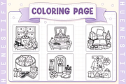 Christmas Little Things Coloring, a Seasonal Illustration by Design Station (Thumbnail 3 of 3)