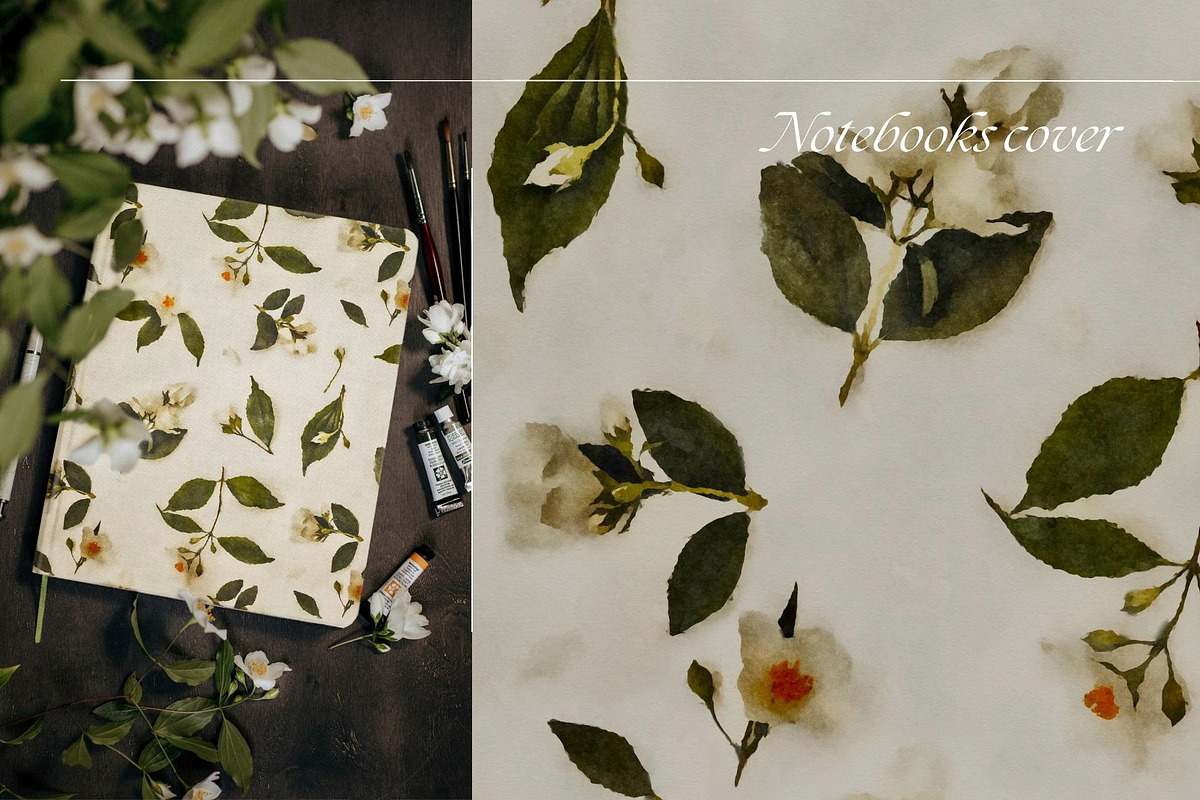Pattern Mock Orange Blooms, a Pattern Graphic by MouseGrey (Photo 2 of 6)