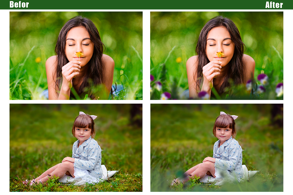 45 Grass and Flowers Photo Overlays preview 7