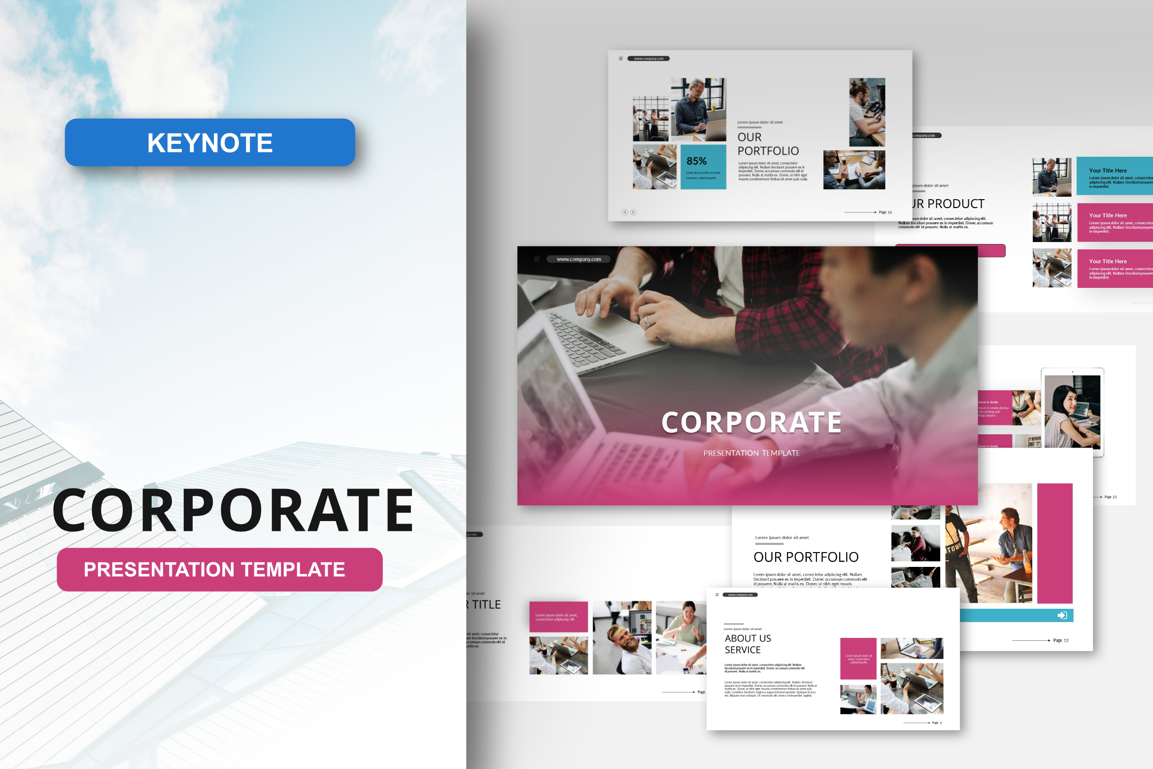 Corporate Keynote Template, a Presentation Template by Spesifikstd