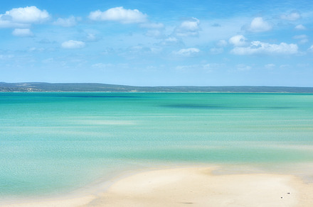 Beach Background, a Photo by Peopleimages.com
