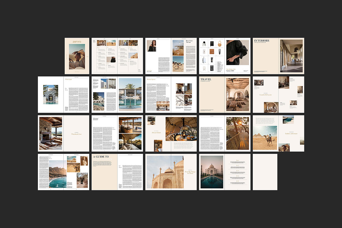 AURORA / Lifestyle Magazine Template, a Magazine Template by Circular (Photo 9 of 10)