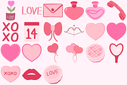Valentine's Day Clip Art, a Decorative Illustration by tchastudio (Thumbnail 2 of 8)