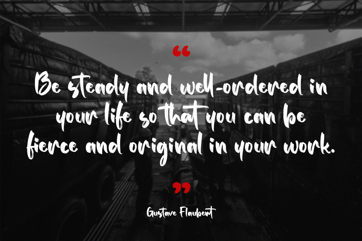 Routhmiles - Brush Font, a Handwritten Font by RockboyStd (Photo 8 of 12)