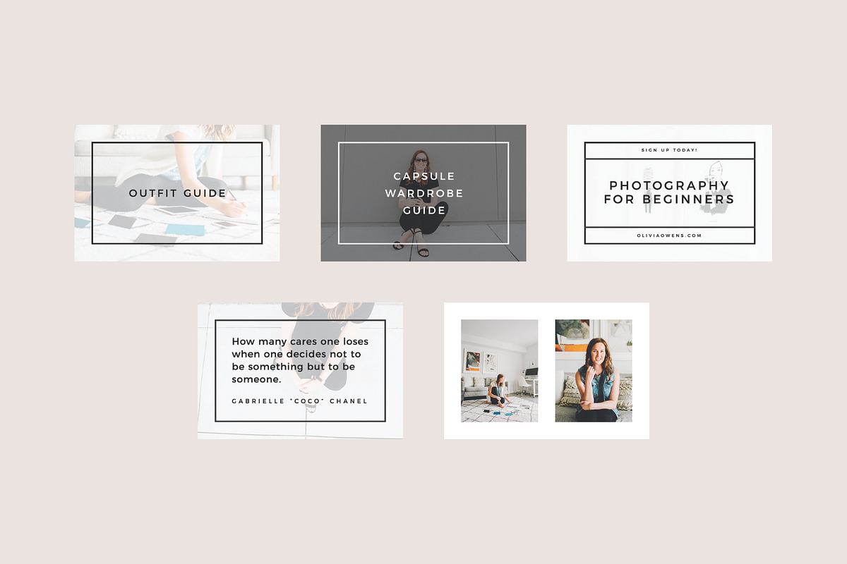 Olivia Brand Graphics, a Social Media Template by studiolmh (Photo 4 of 5)