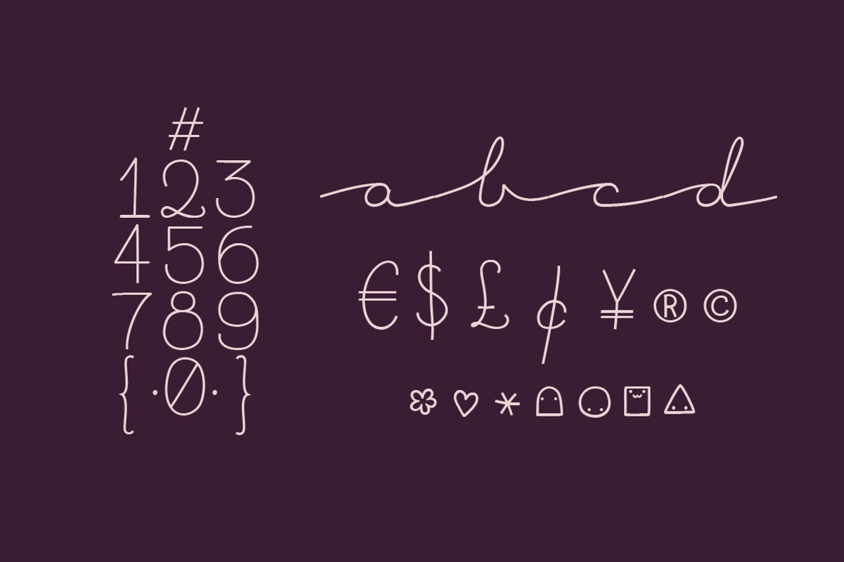 Bacana font family preview 5