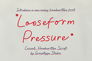 Looseform Pressure Script, a Script Font by gracetype_studio (Thumbnail 1 of 12)