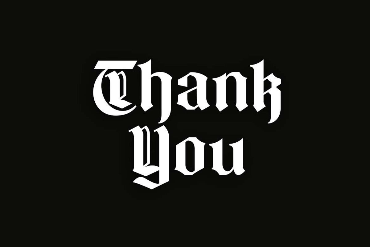 Black Rockie Blackletter Font, a Blackletter Font by UICreative (Photo 13 of 13)