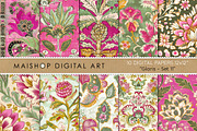Bohemian Printable Backgrounds, a Pattern Graphic by Maishop (Thumbnail 1 of 8)