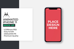 Animated iPhone 11 Mockups, an iPhone Mockup by Modern Studio