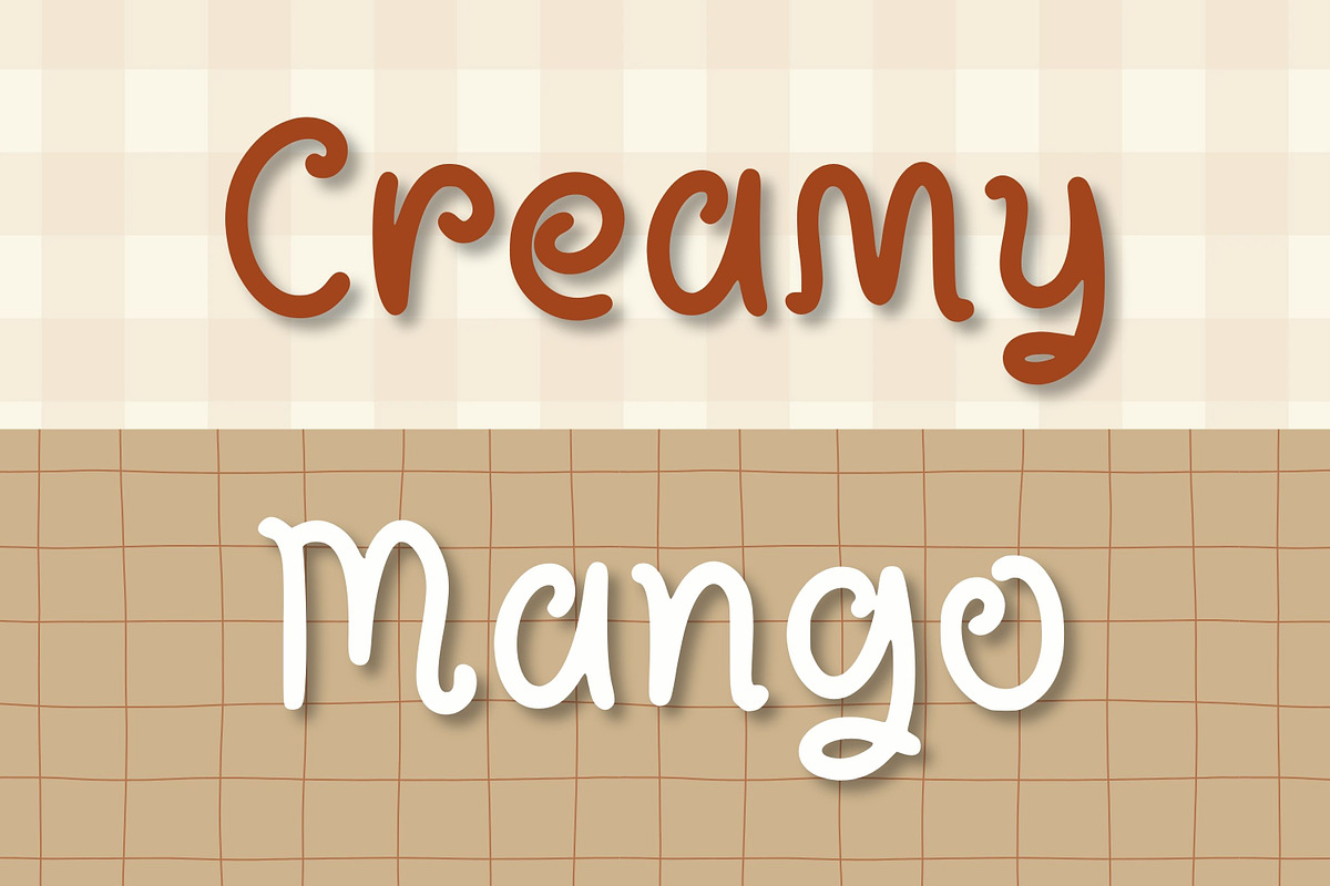 Creamy Mango, a Handwritten Font by Aisyah (Photo 1 of 5)