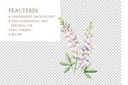 Blush and Dusty Rose Wildflower, an Illustration by MockupWizard (Thumbnail 5 of 6)