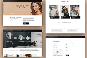 Beauty & Hair Salon Squarespace 7.1