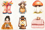 Watercolor Autumn Mood Clipart, an Illustration by Rose Art (Thumbnail 4 of 4)