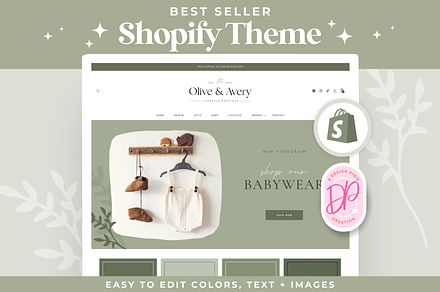 Shopify Theme - Olive & Avery, a Shopify Template by Design Pixie