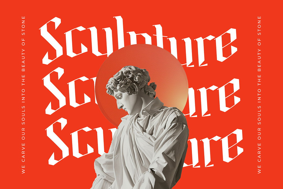 Helosa Modern Blackletter Font, a Blackletter Font by timelesstype.co (Photo 3 of 20)