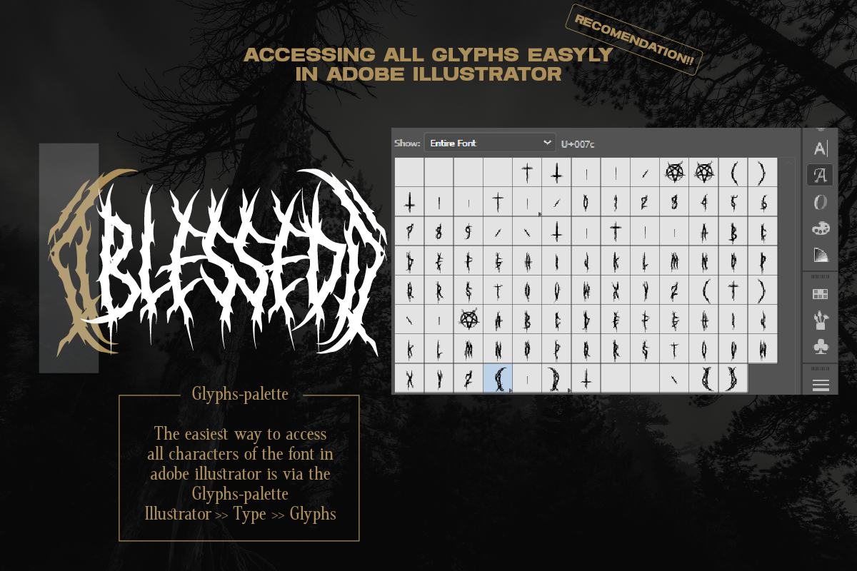 Bradthen Death Metal Font, a Blackletter Font by Ronny Studio (Photo 9 of 10)