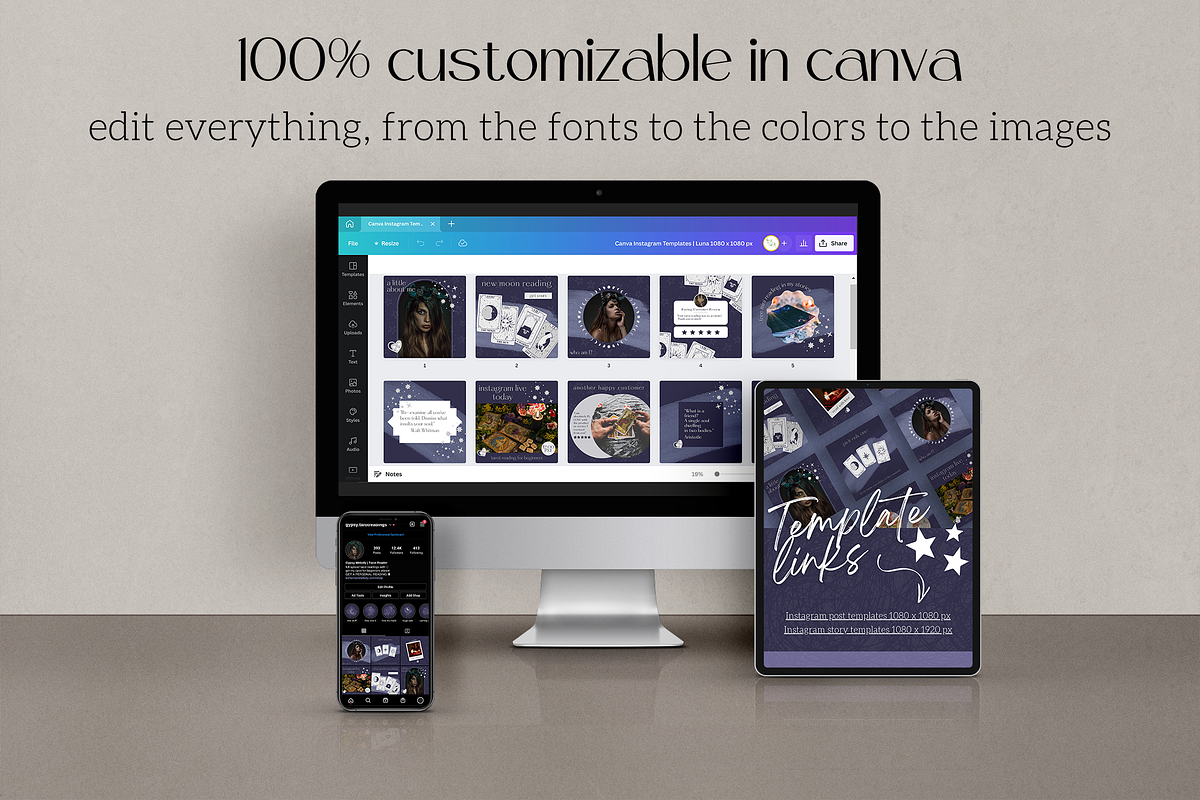 Spiritual Instagram Post Templates, a Social Media Template by Made by Melody (Photo 6 of 6)