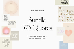 BUNDLE Instagram Quotes Templates PS