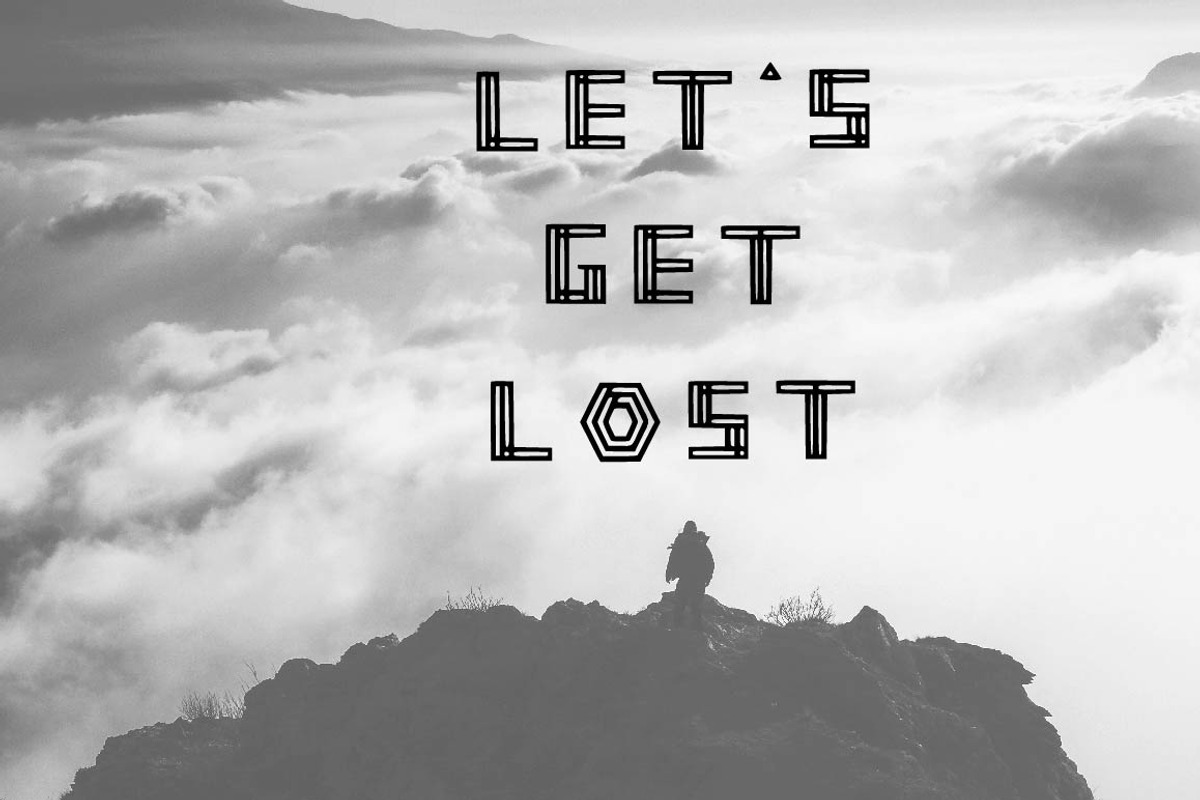 STRUCTURE geometric modern font preview 2
