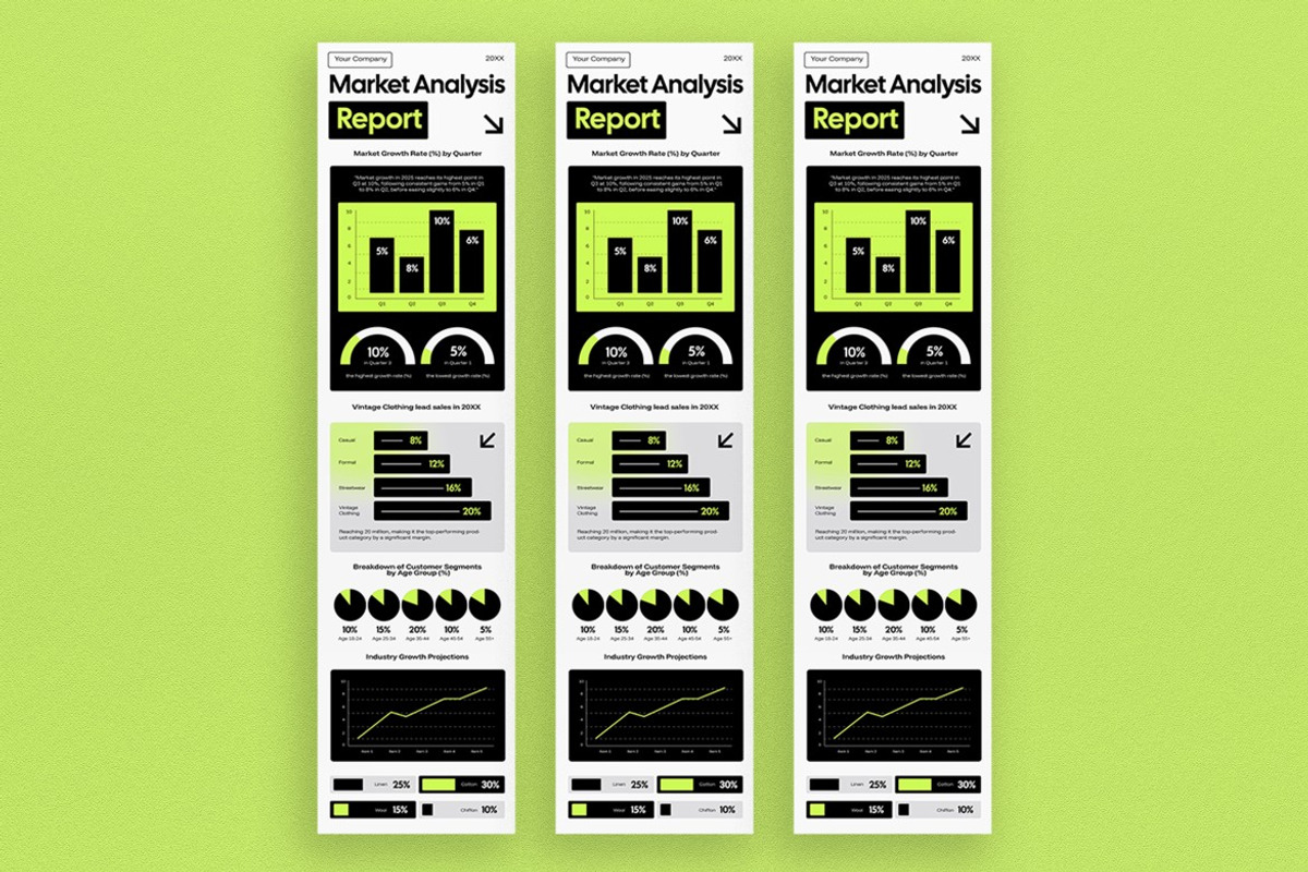 Market Analysis Report Infographic, a Templates & Theme by graphicook (Photo 2 of 3)