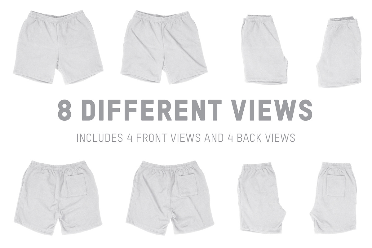 LA Apparel HF02 Heavy Fleece Short, a Bottom Mockup by Pixel Sauce™ (Photo 6 of 6)