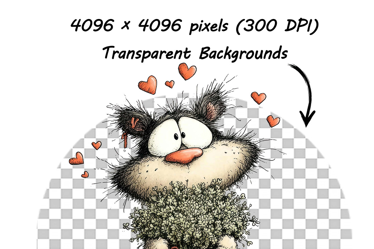 Whimsical Cat Birthday Clipart Set, an Illustration by one-touch (Photo 5 of 16)