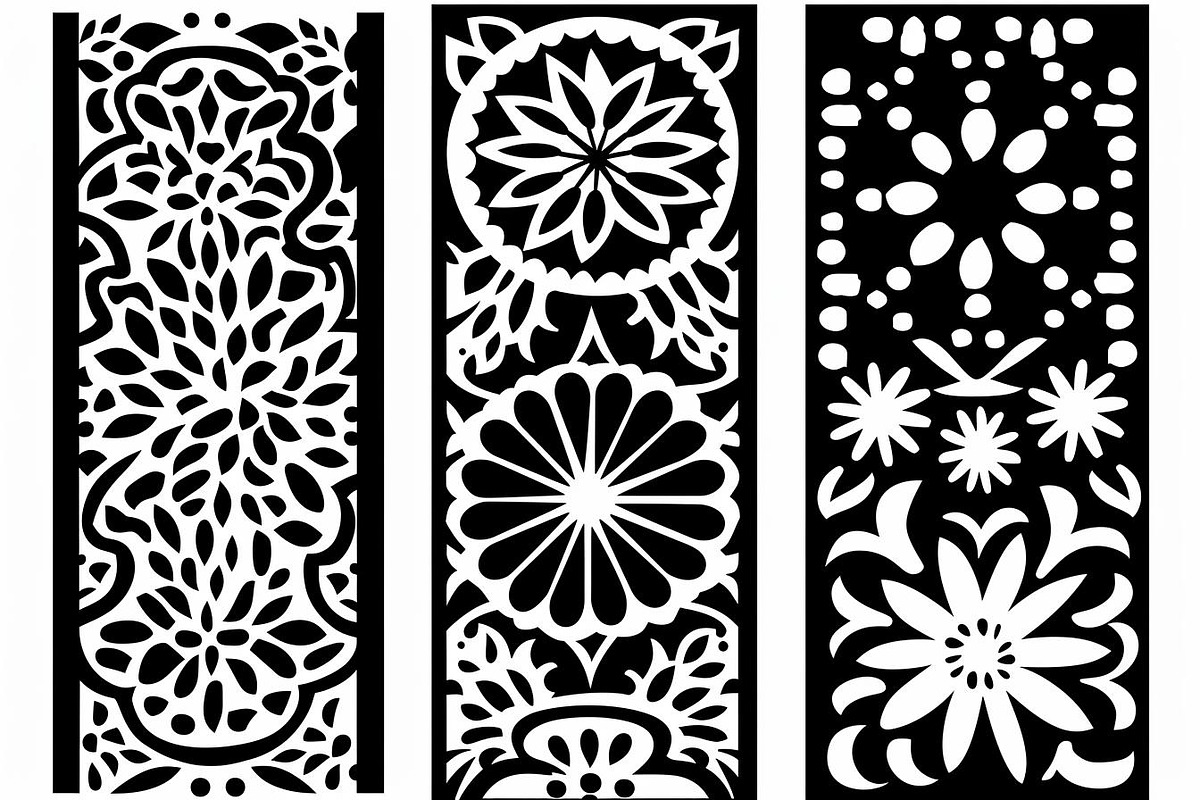 Elegant Floral Laser Cut Panel Bundl, an Object Graphic by BIPLOB EXPERT (Photo 3 of 7)