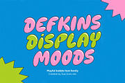 Defkins — The Bubble Pop Display Typ, a Font by Four Lines Std. (Thumbnail 1 of 10)
