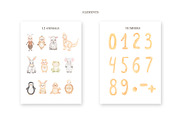 Watercolor Animal Numbers Set, an Animal Illustration by MayaNavits (Thumbnail 2 of 8)