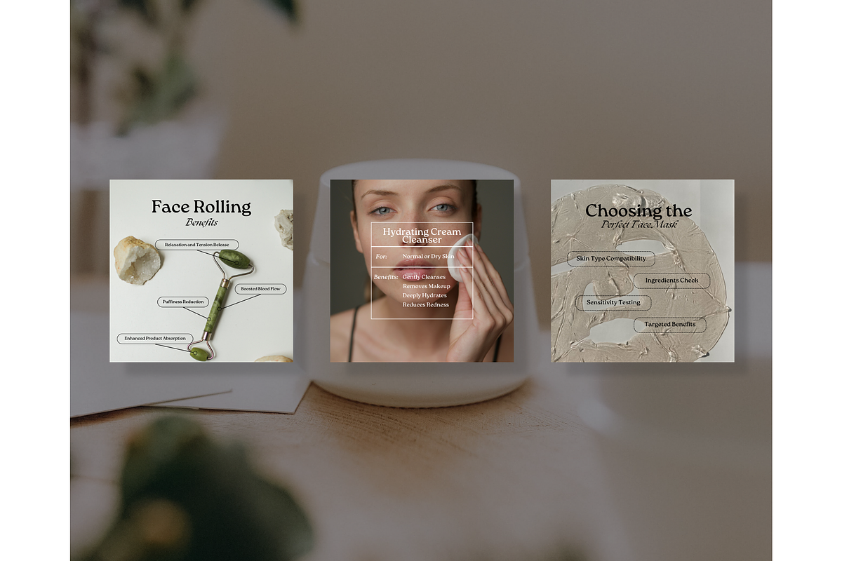 Skincare Instagram Template - Canva, a Social Media Template by TheTemplateTopia (Photo 9 of 10)