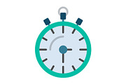 Stopwatch Flat Icon, a Duotone Icon by Pexelpy (Thumbnail 1 of 2)