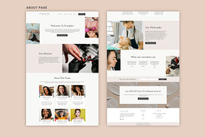 Beauty Salon Elementor Template Kit