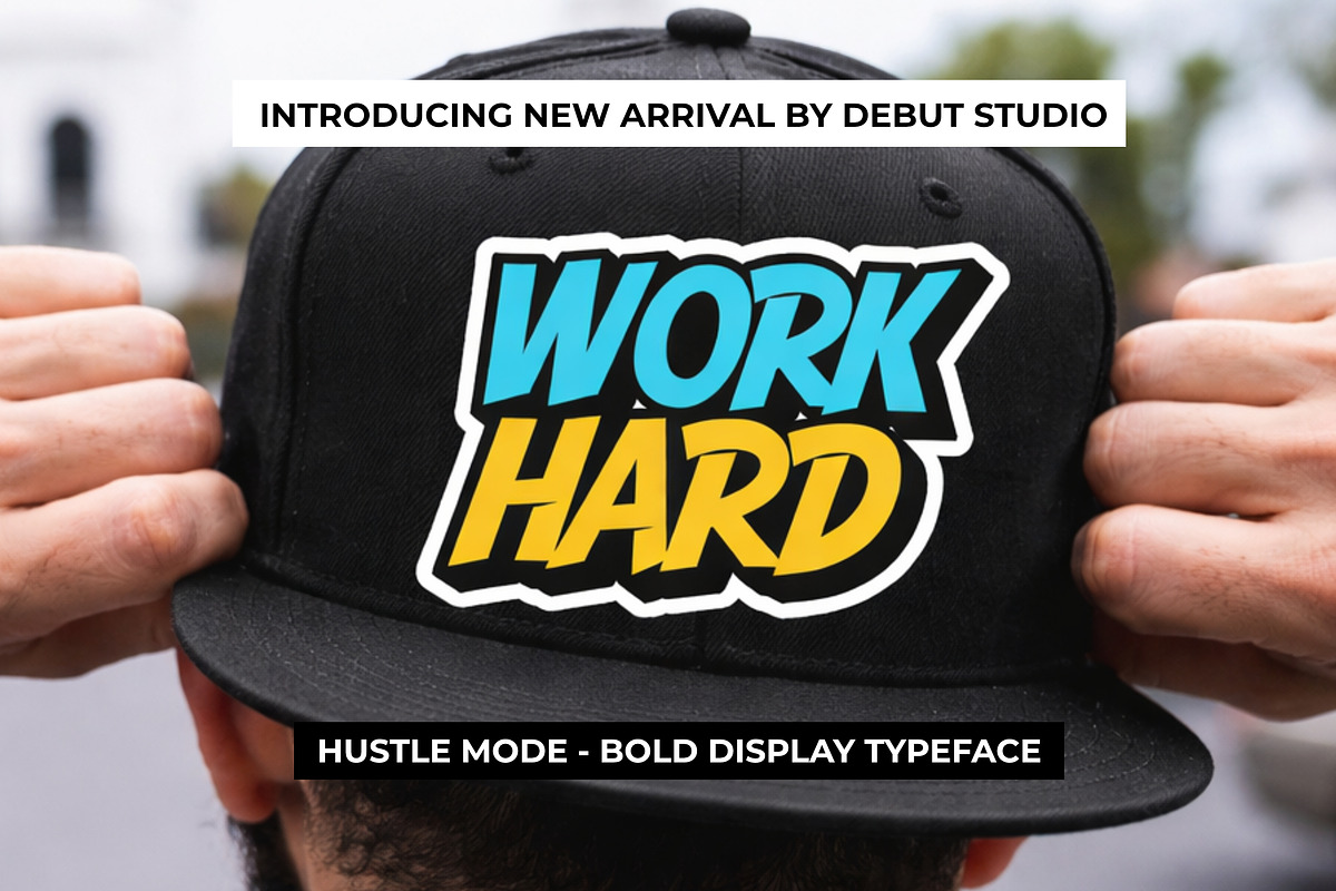 Hustle Mode - Bold Display Typeface, a Sans Serif Font by Debut Studio (Photo 20 of 23)