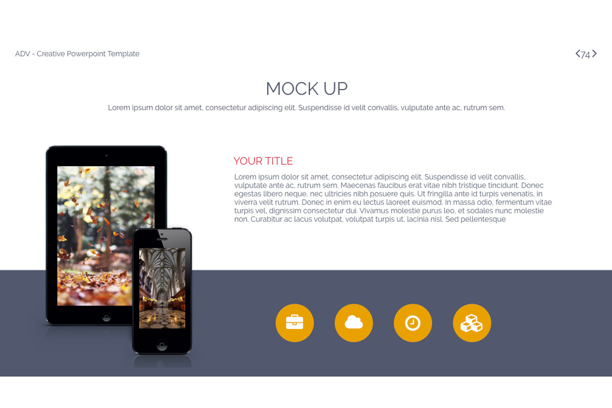 ADV Powerpoint Template, a Presentation Template by OXXO (Photo 74 of 78)
