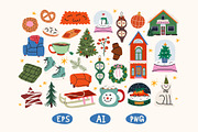 Festive winter holidays bundle, a Seasonal Illustration by Luamor (Thumbnail 2 of 9)