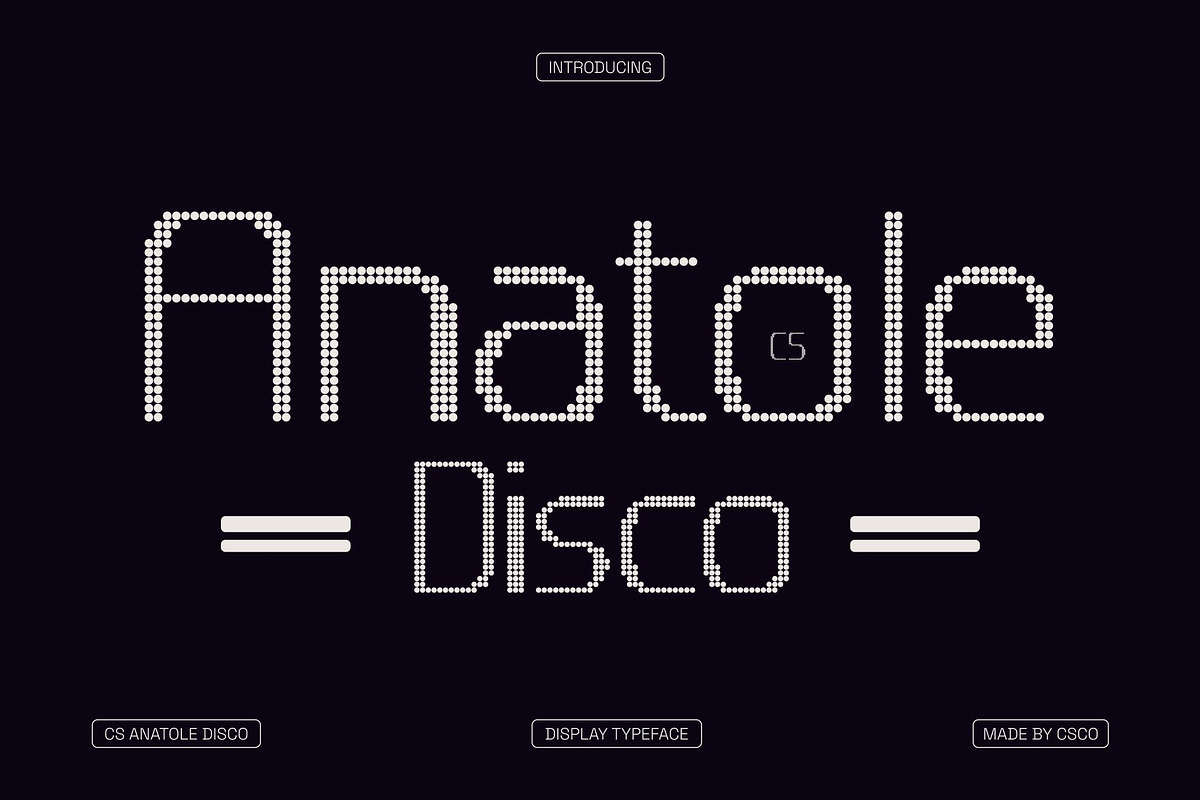 CS Anatole Disco, a Sans Serif Font by Craft Supply Co. (Photo 1 of 8)