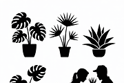 silhouette couple gardening together, an Illustration by Amazin_art (Thumbnail 2 of 11)